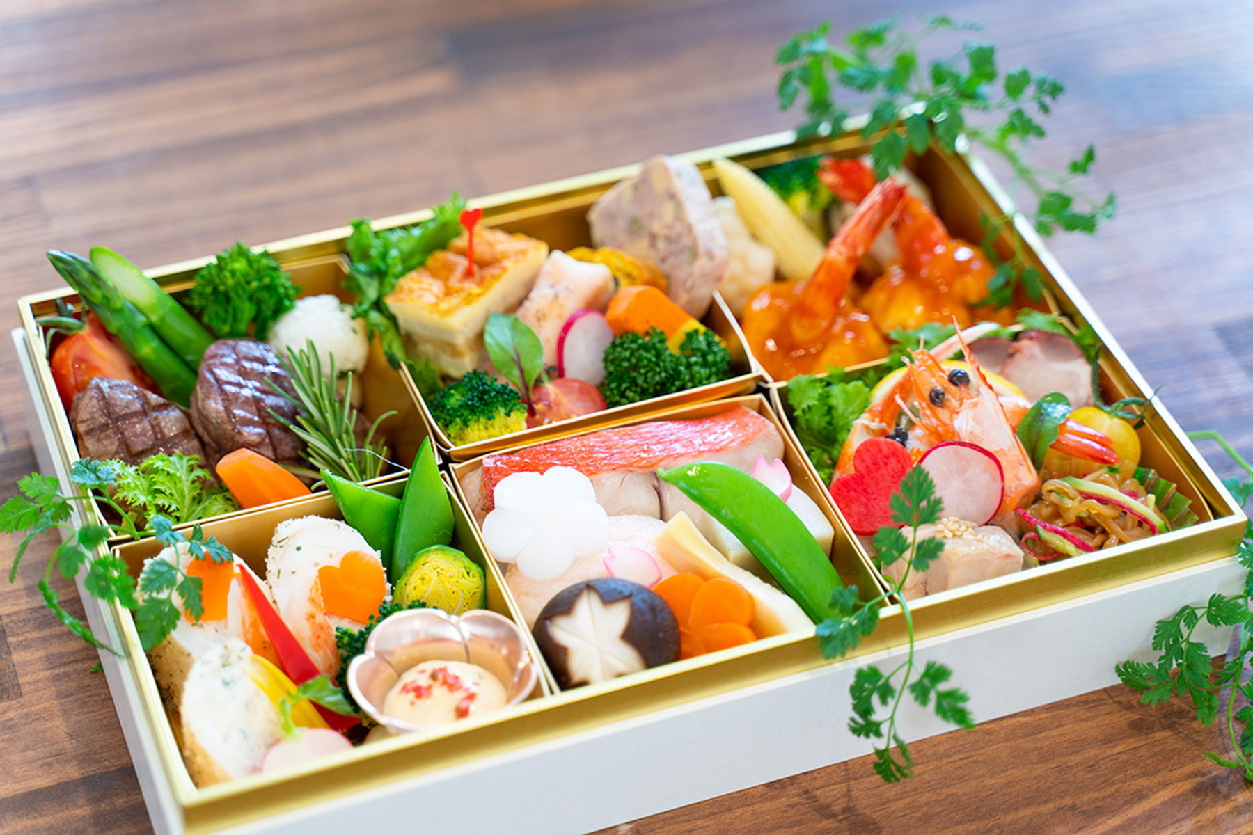 祝い膳の盛り付け